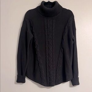 L.L. Bean Black Turtleneck Sweater